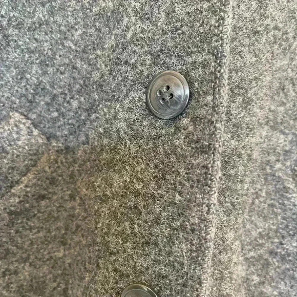 Ann Taylor button down Jacket size S with hood gray in good used condition - Picture 5 of 8